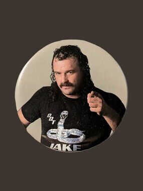 10/$25 WWF Jake "The Snake" Roberts Handmade Vintage 2.25" Button